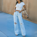 Bibi - Trendige Denim-Jeans mit Schlag