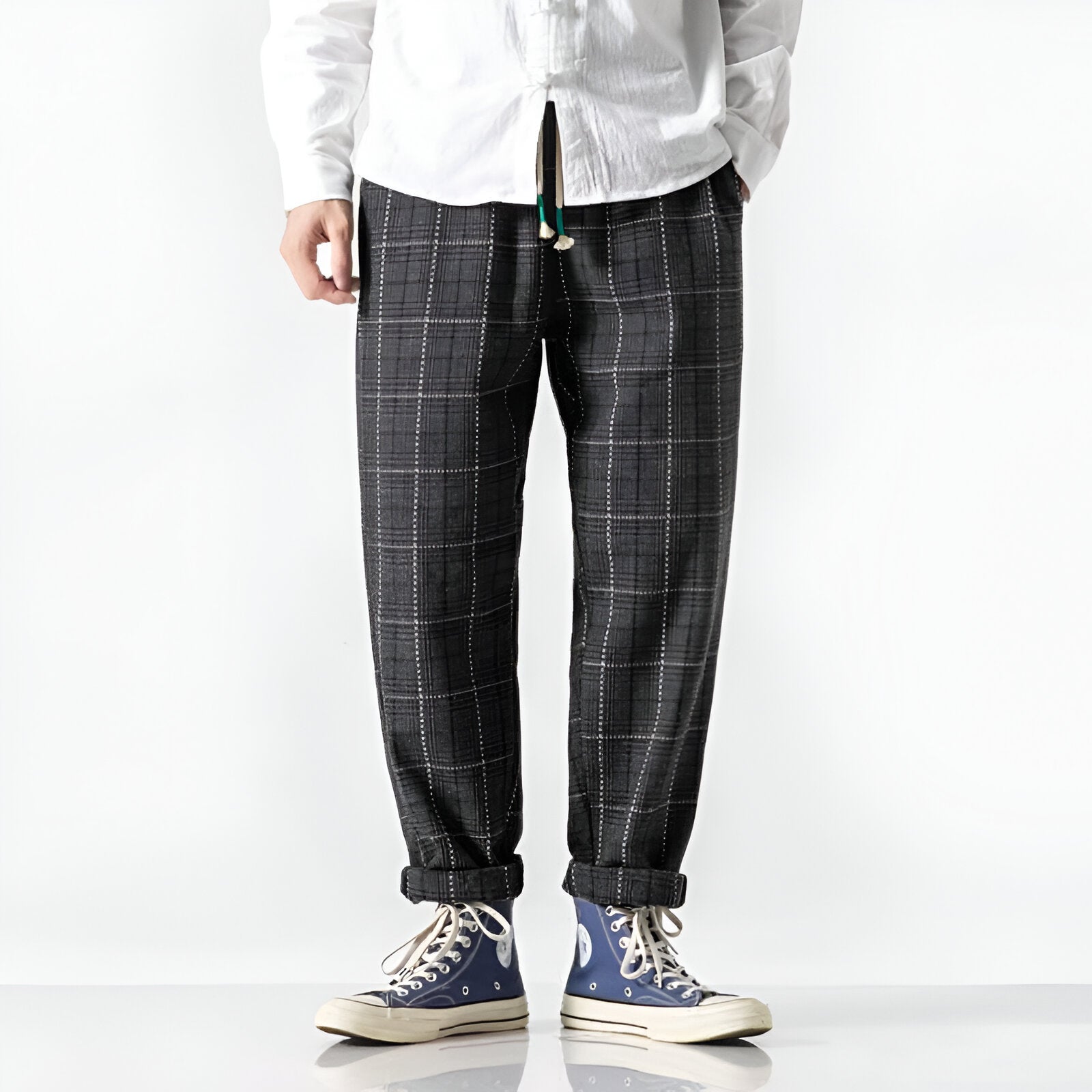 Herrenhose mit Druck - Mau