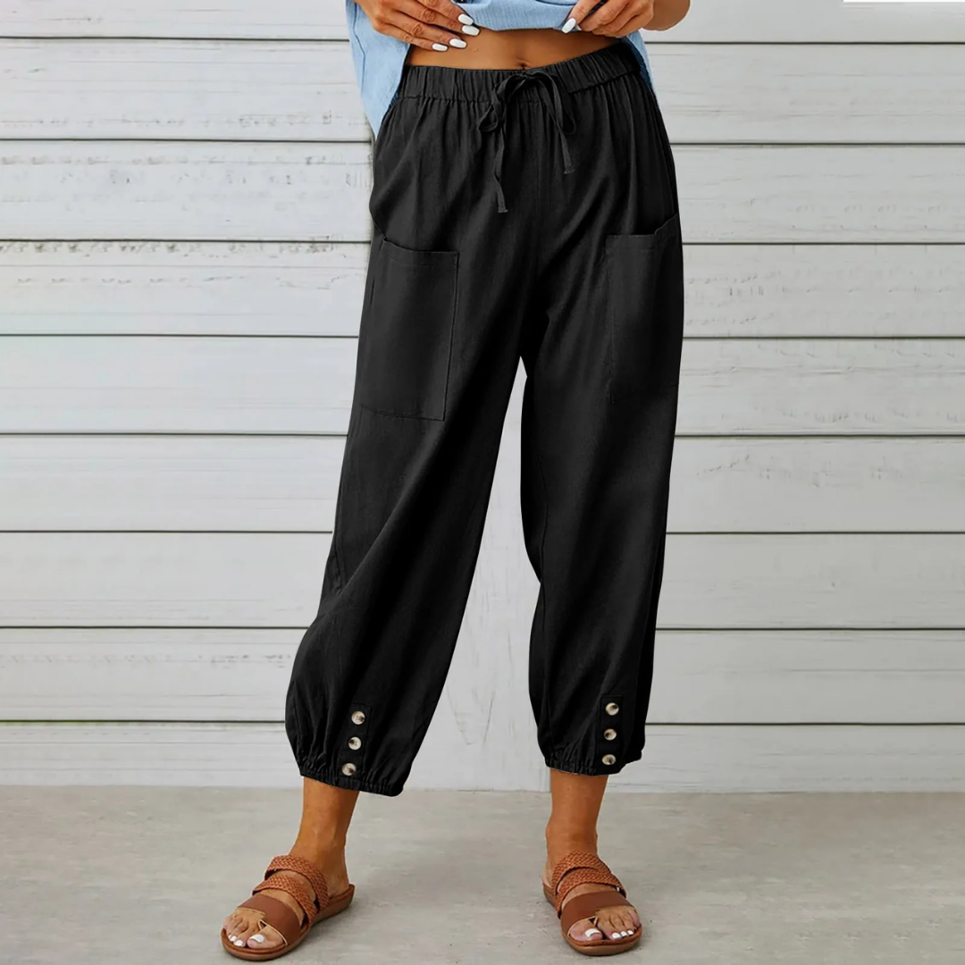 Kim - Modische Damenhose aus Leinen