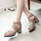 Zephyra - Sandalen mit Boho-Blockabsatz