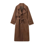 Langer Herbstmantel im Vintage-Stil - Kloe
