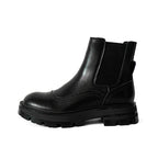 Damenstiefel mit Ledereffekt und seitlichem Gummizug - Gamblin