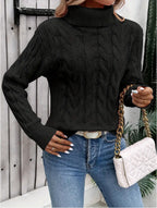 Damen-Rollkragenpullover aus Strick - Freja