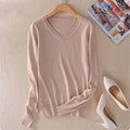 Damen Strickpullover mit V-Ausschnitt - Anika