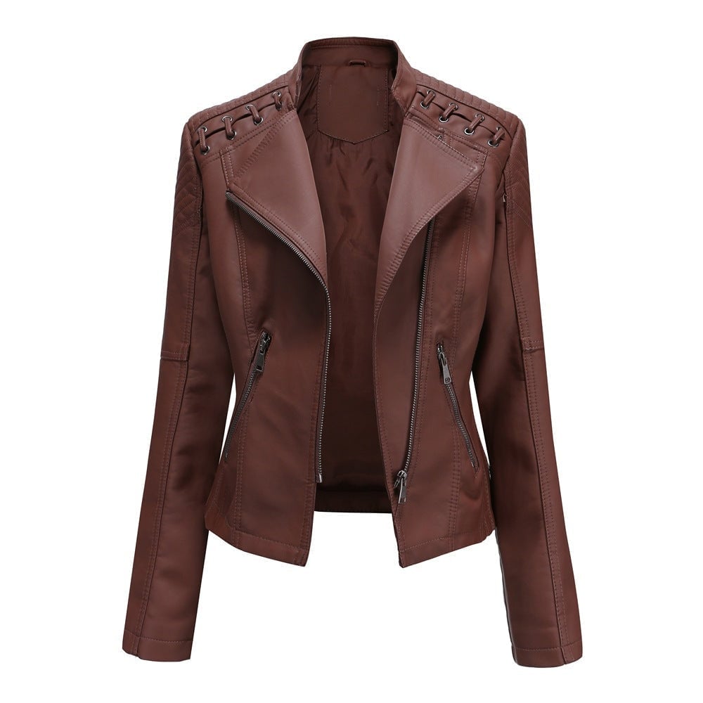 Lederjacke aus gewaschenem Lammleder