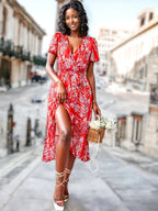 Kaly - Kleid mit böhmischem Blumendruck