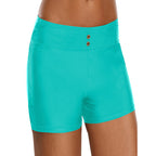 Schwarz High Waist Boxershorts Strandurlaub