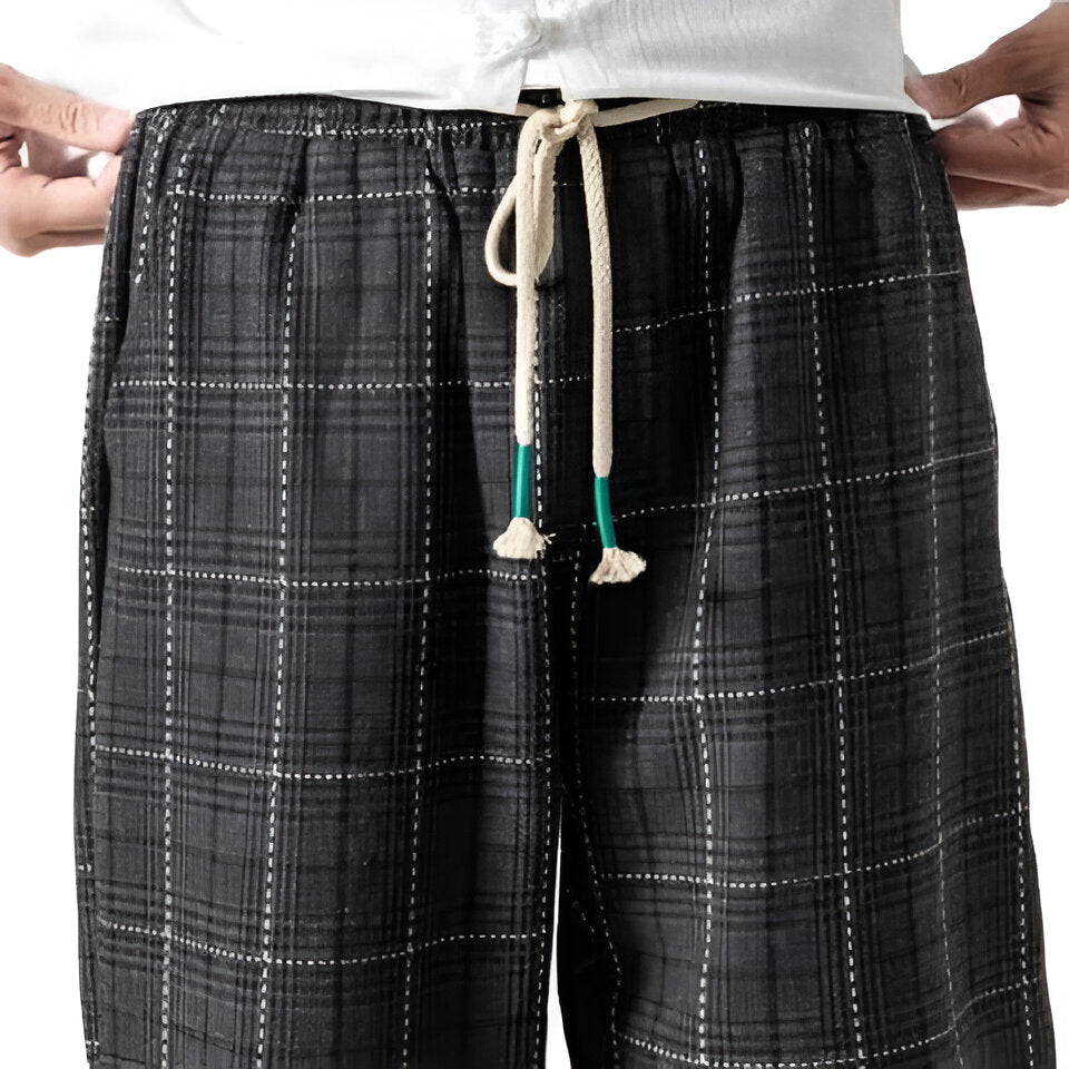 Herrenhose mit Druck - Mau