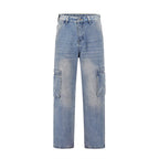Gerade Utility-Cargo-Jeans für Männer - Falko