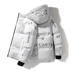 Steppjacke mit Kapuze in Vinyloptik für Männer - Lanuz