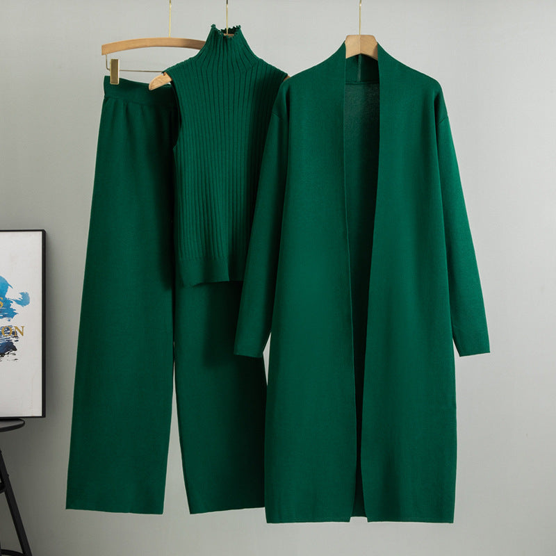 Dreiteiliges Winter-Strickset - Isolde