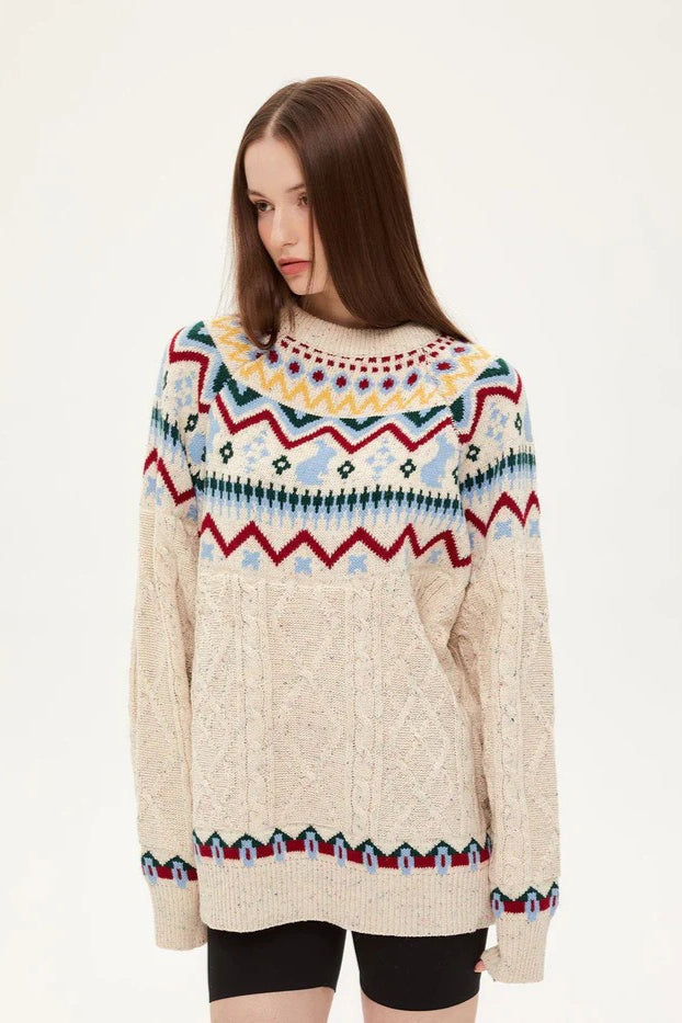 Vintage-Strickpullover für Frauen - Elorie