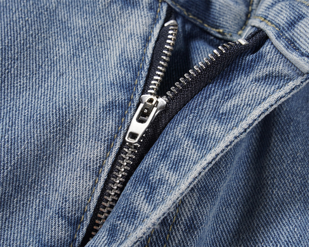 Gerade Utility-Cargo-Jeans für Männer - Falko