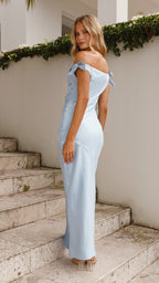 Langes, schulterfreies Kleid für Damen – Melina