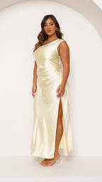 Langes One-Shoulder-Kleid für Damen – Rousa