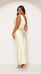 Langes One-Shoulder-Kleid für Damen – Rousa