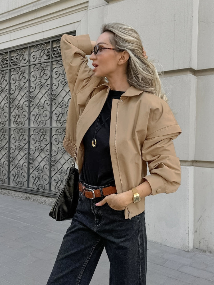 Jacke im Used-Look in leichter Ausführung zum Wenden