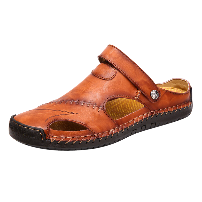 Orthopädische Herrensandalen mit Seitenschlitzen - Bjarke