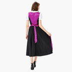 Elegantes Damen Dirndlkleid mit Schnürung in Violett - Amethyst
