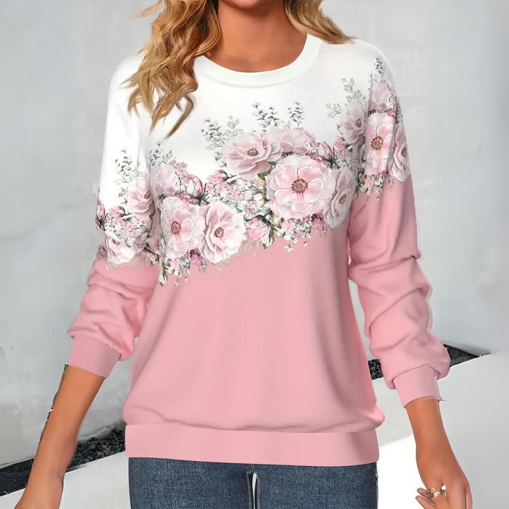 Tialda - Eleganter Pullover mit Blumenmuster für Damen