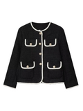 Kurze Damenjacke mit Zierknöpfen - Alida