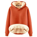 Sherpa Fleece Pullover mit Kapuze