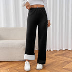 Warme Damenhose mit Samteffekt - Norelle