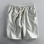 Vertikal gestreifte Herren Shorts mit Kordelzug - Lecce