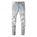 Schmale Jeans mit ausgefranstem Effekt - Eirikur