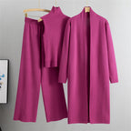 Dreiteiliges Winter-Strickset - Isolde
