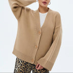 Damen Strickjacke, lockere Passform, Grobstrick - Uveris