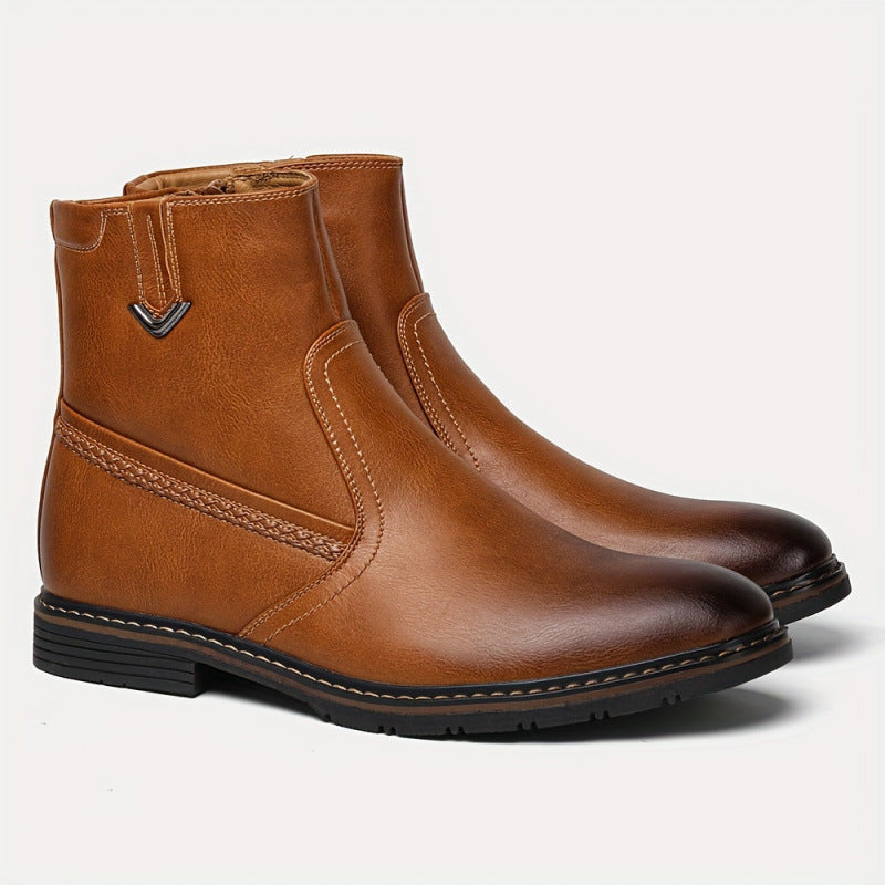 Herrenstiefel mit Glattledereffekt - Renwick