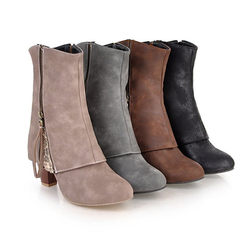 Damen-Stiefeletten im Retro-Stil - Livanne