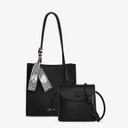 Damen Shopper Tasche aus strukturiertem Lackleder mit Crossbody Tasche - Renata