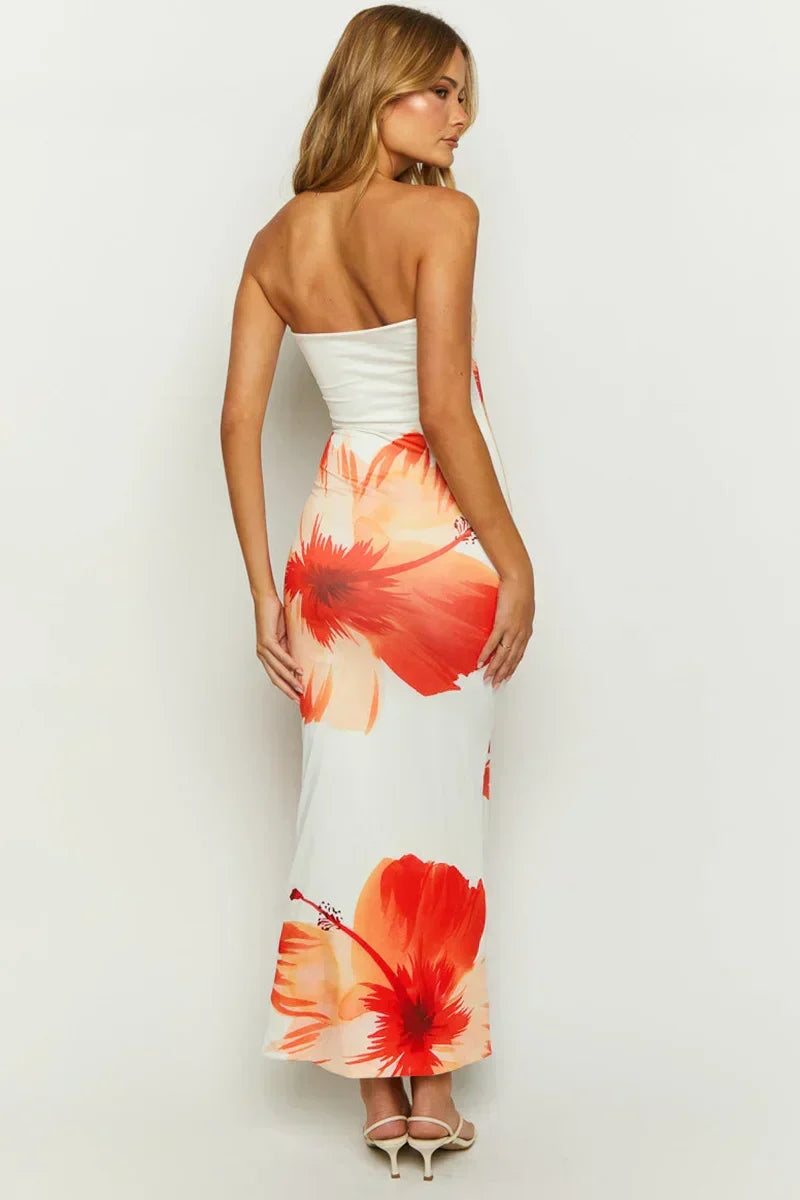 Blossom Elegance - Maxikleid