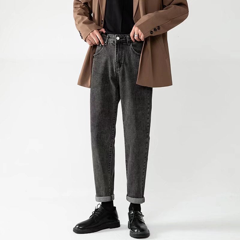Herrenjeans mit hoher Taille und konischem Schnitt - Torvild