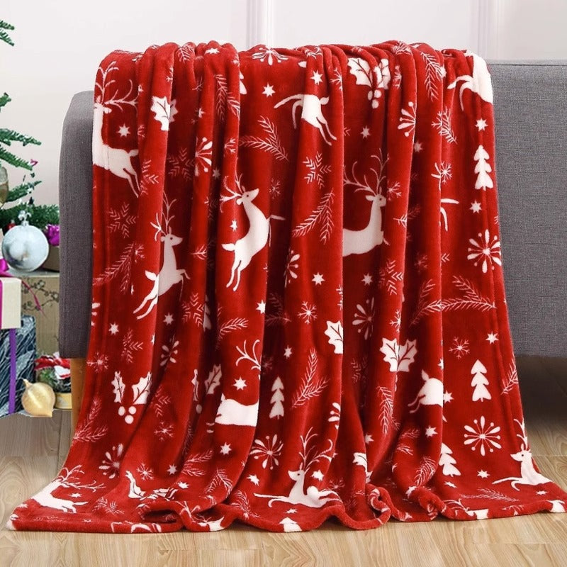 Thermodecke mit Weihnachtsmotiv