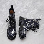 Militärstiefel für Frauen mit künstlerischem Effekt - Ysia