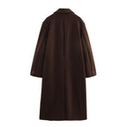 Designer-Damenmantel mit weitem Schnitt - Alviane