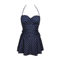 Badeanzug Kleid mit Punkten