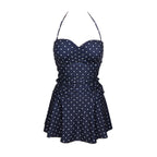 Badeanzug Kleid mit Punkten
