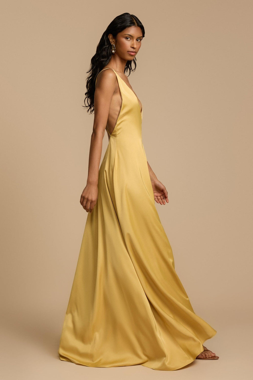 Tief ausgeschnittenes Maxikleid für Frauen - Bennet