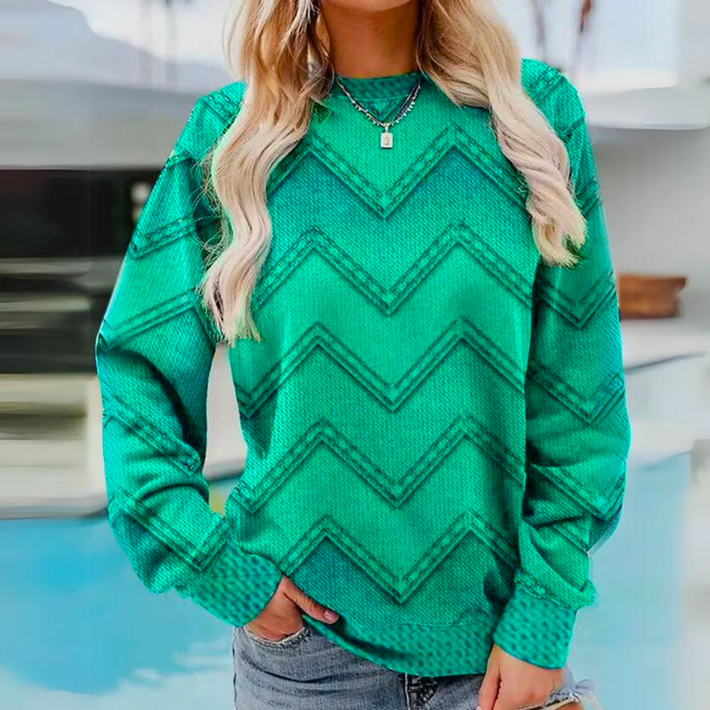 Paulien - Bunter Retro-Pullover