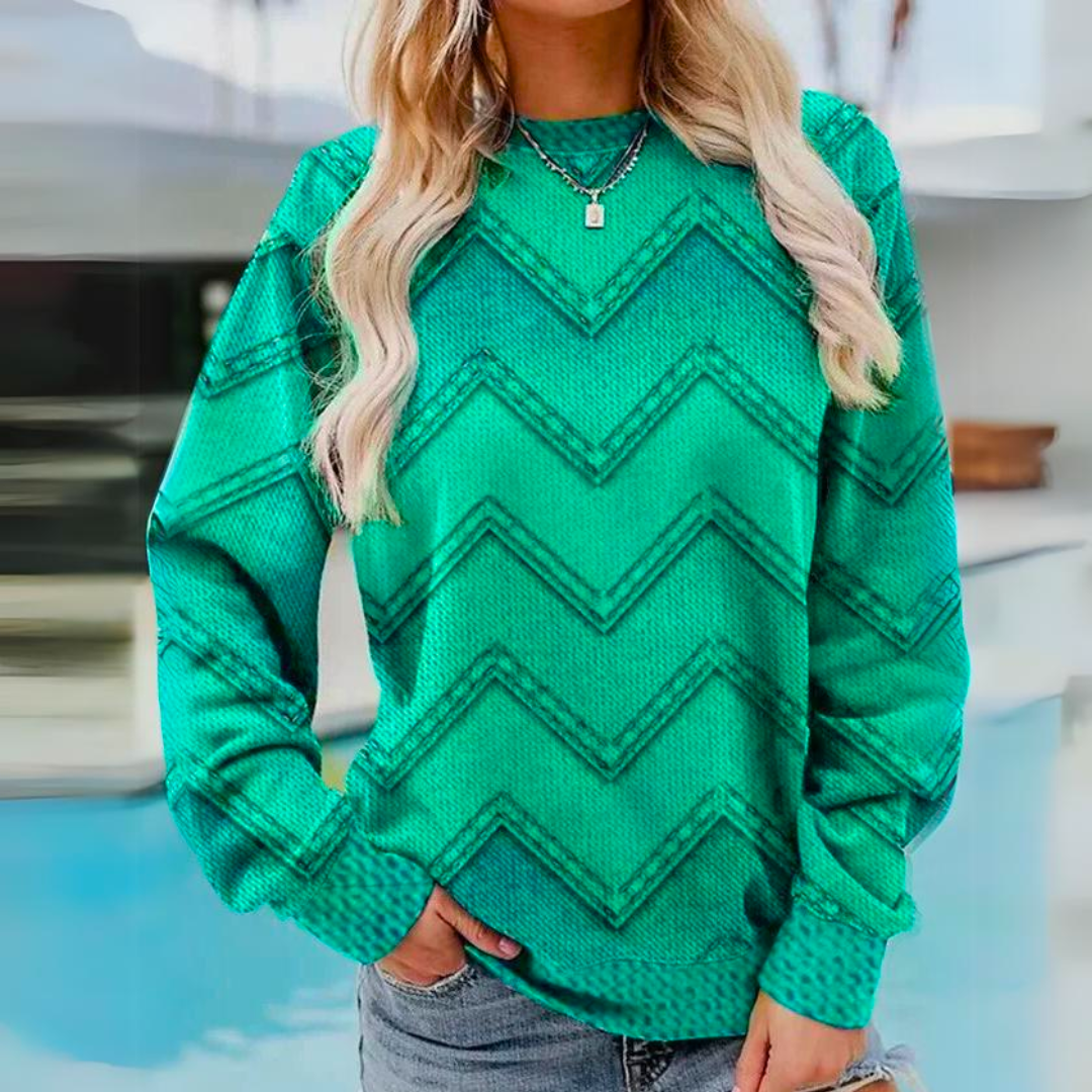 Paulien - Bunter Retro-Pullover