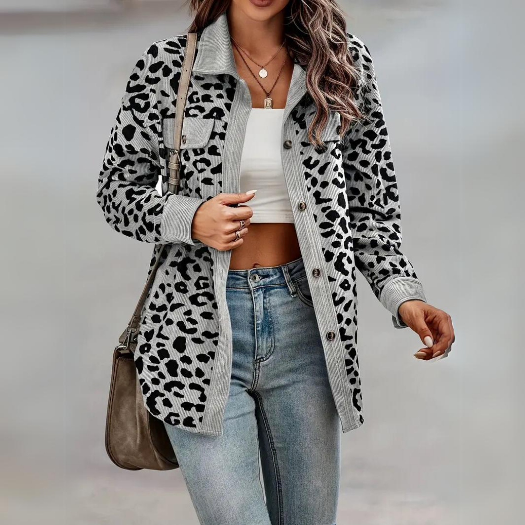 Toos - Schicke Jacke mit Leopardenmuster für Frauen