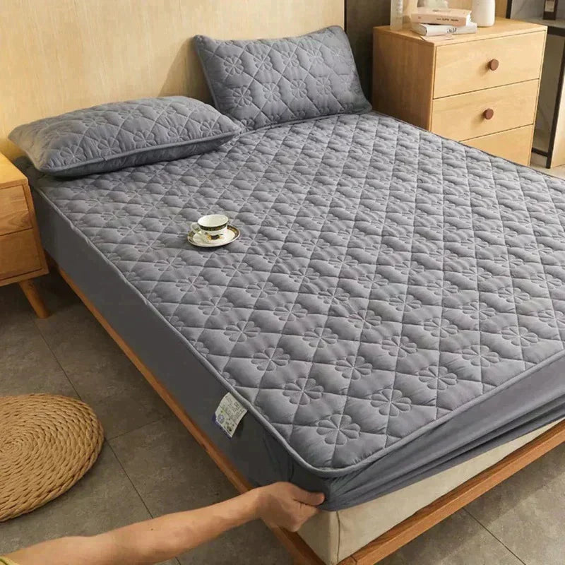 Dream Haven - Weiches Spannbetttuch + 2 Kopfkissenbezüge