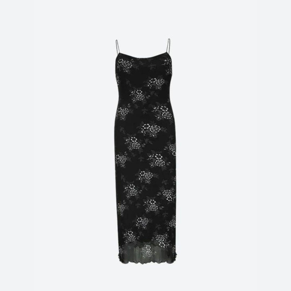 Verona - Vintage-Kleid aus floraler Spitze mit transparentem Overlay