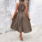 Sophia - Modisches und elegantes ärmelloses Damenkleid, tailliert