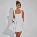 Kurzes Kleid mit glänzender Oberfläche für Frauen - Alisène