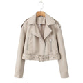 Waschbare Lederjacke mit Farbverlauf